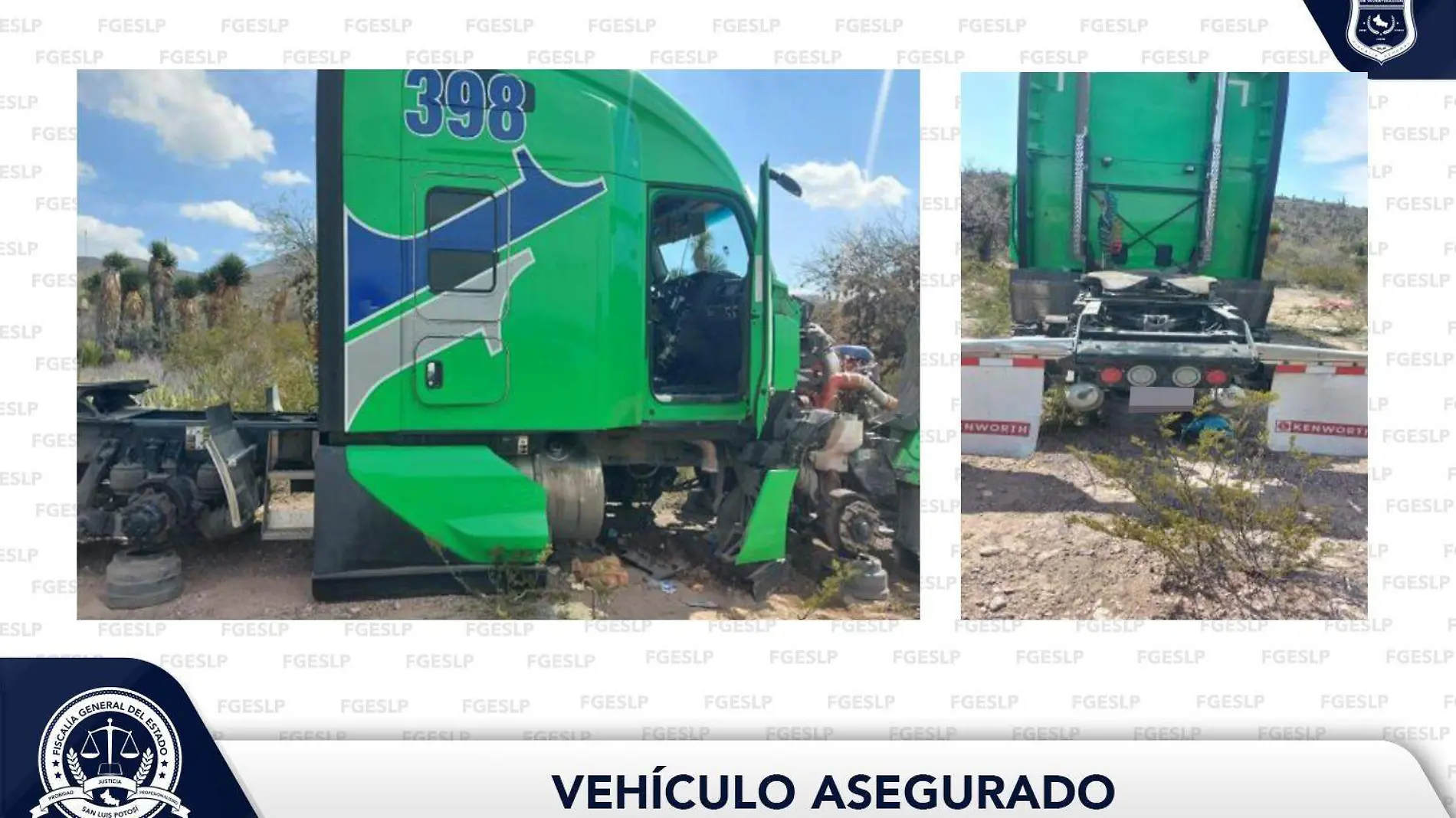 Tractocamion recuperado